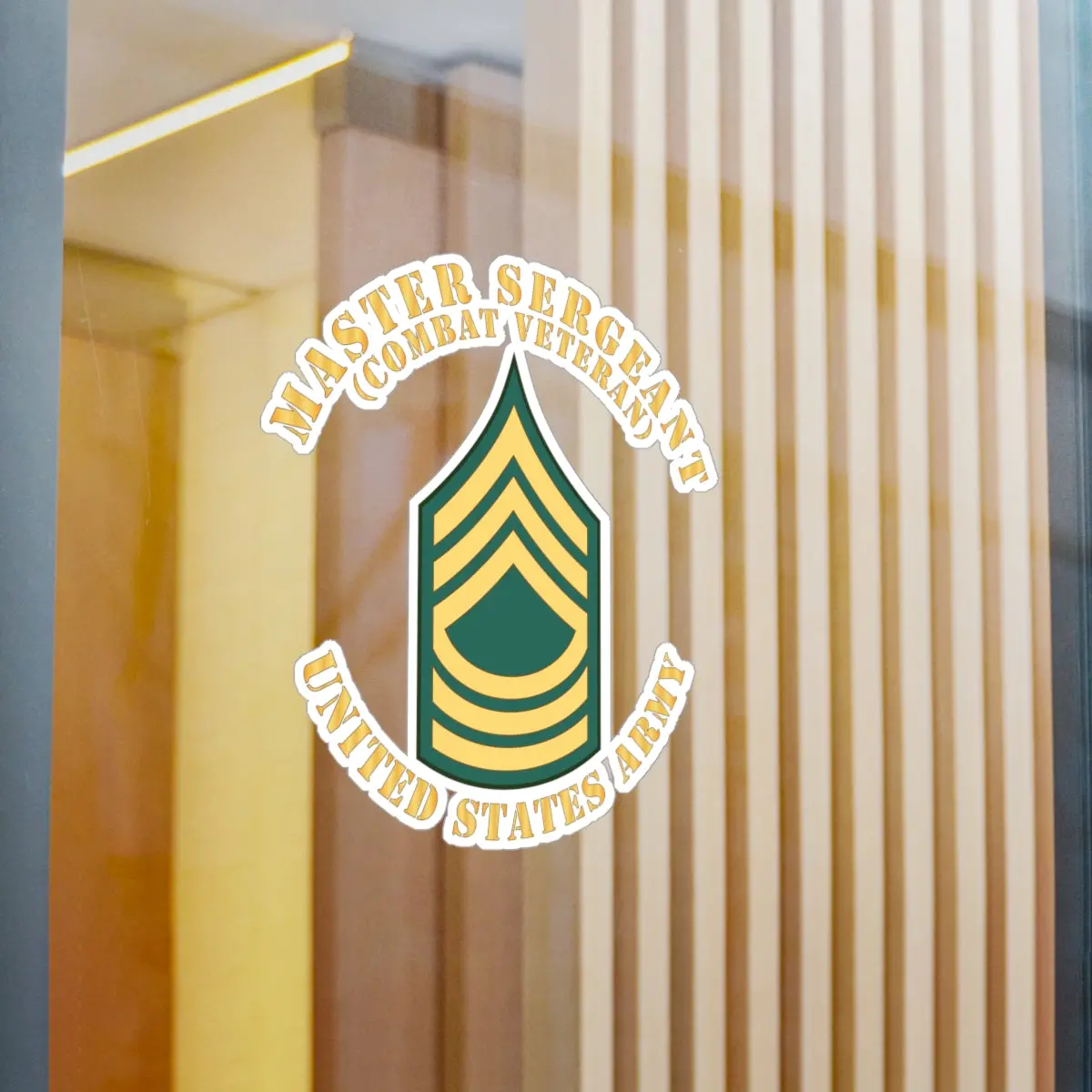 Kiss-Cut Vinyl Decals - Army - Master Sergeant - Msg - Combat Veteran - Flat X 300 1
