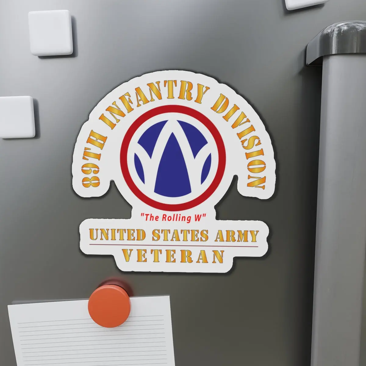 Die-Cut Magnets - Army - Ssi - 89Th Infantry Division - The Rolling W - Us Army Veteran X 300 1