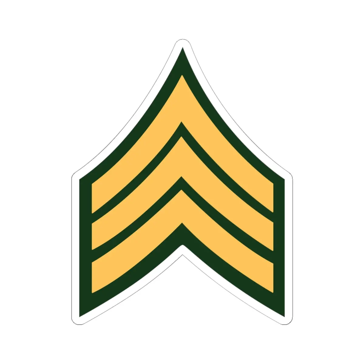 Kiss-Cut Stickers - Army - Sergeant E-5 (Sgt) X 300 1