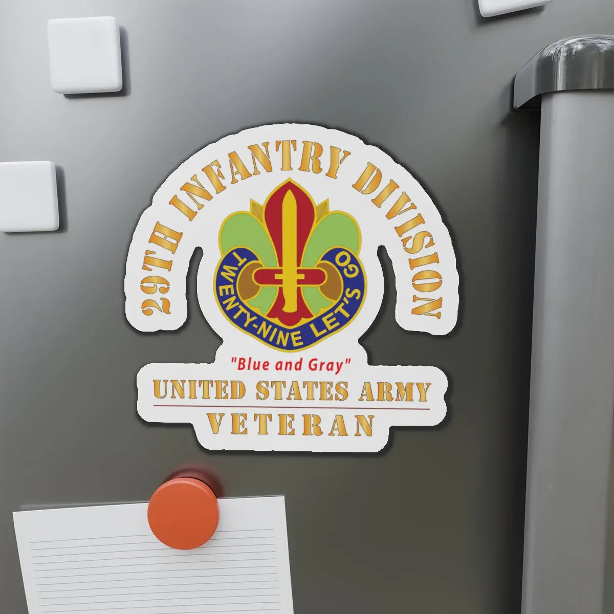 Die-Cut Magnets - Army - Dui - 29Th Infantry Division - Blue And Gray - Us Army Veteran X 300 1