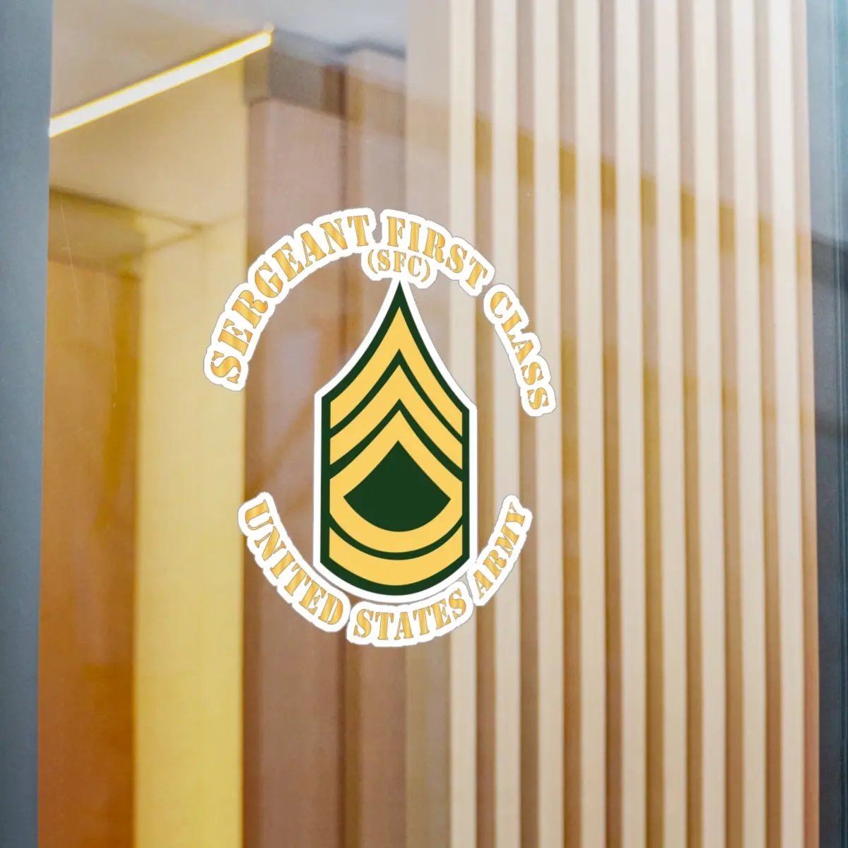 Kiss-Cut Vinyl Decals - Army - Sergeant First Class - Sfc - Flat X 300 1