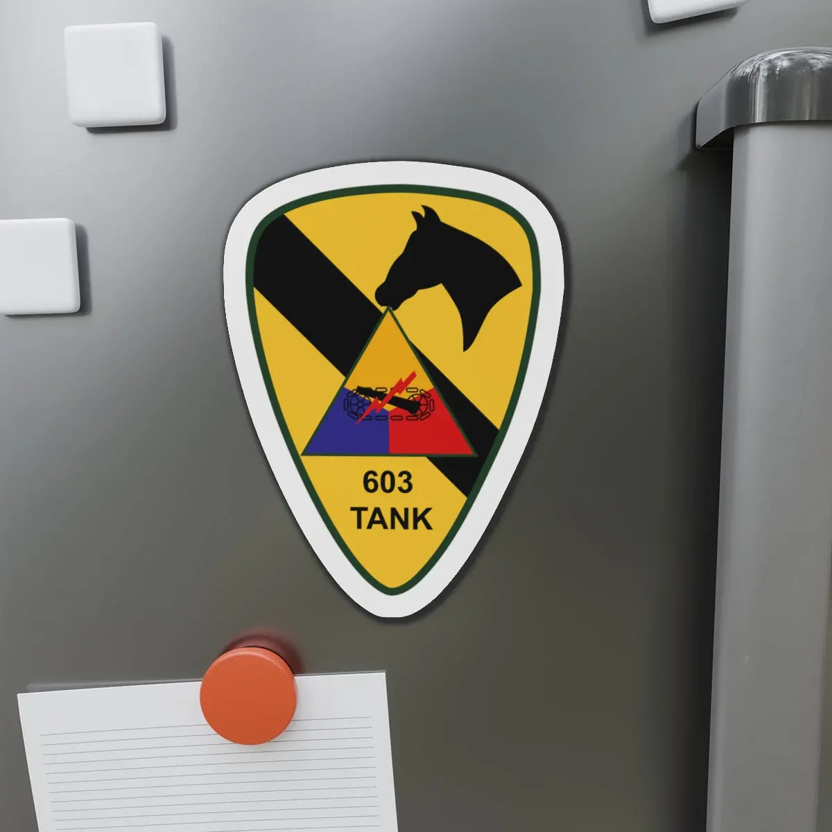 Die-Cut Magnets - Army - 603Rd Medium Tank Co  - 1St Cav Wo Txt 1