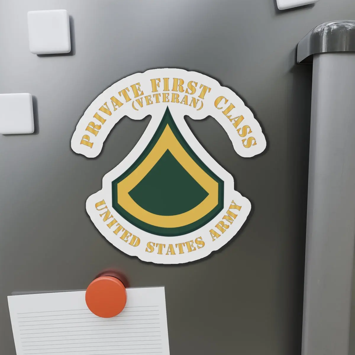 Die-Cut Magnets -Ssi -Army - Private First Class - Pfc - Veteran - Flat X 300 1