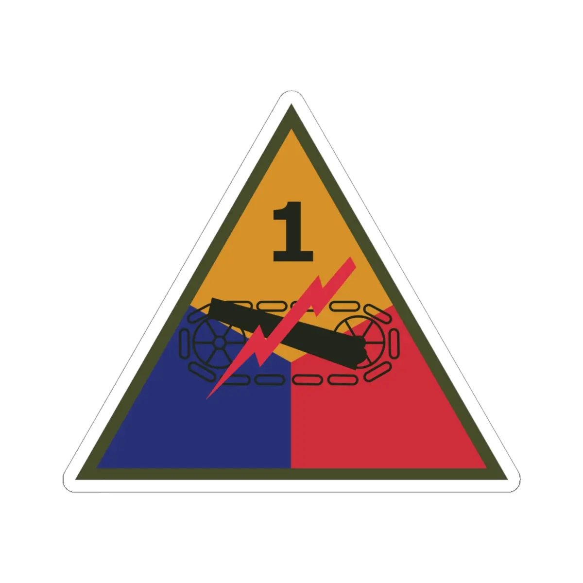 Kiss-Cut Stickers - Ssi - 1St Armored Division 1