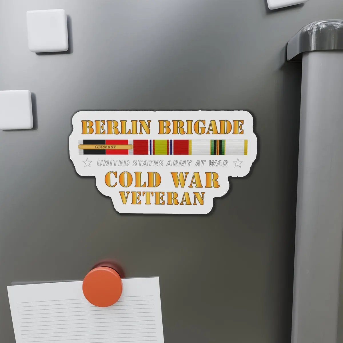 Die-Cut Magnets - Army - Berlin Bde W Occupy Cold Svc  Bar X 300 1