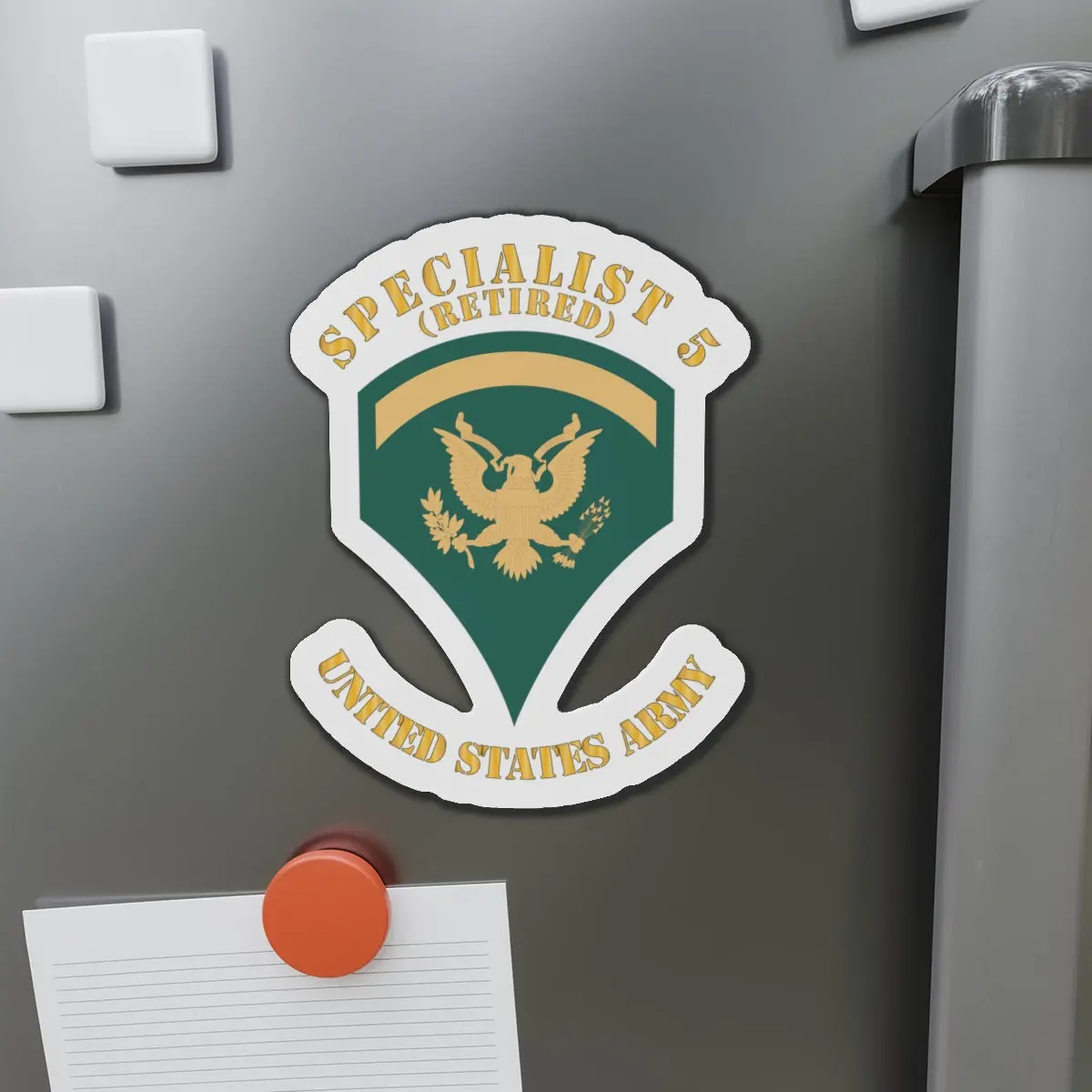 Die-Cut Magnets - Army - Enlisted - Spec 4 - Specialist 4  - Std - X 300 1