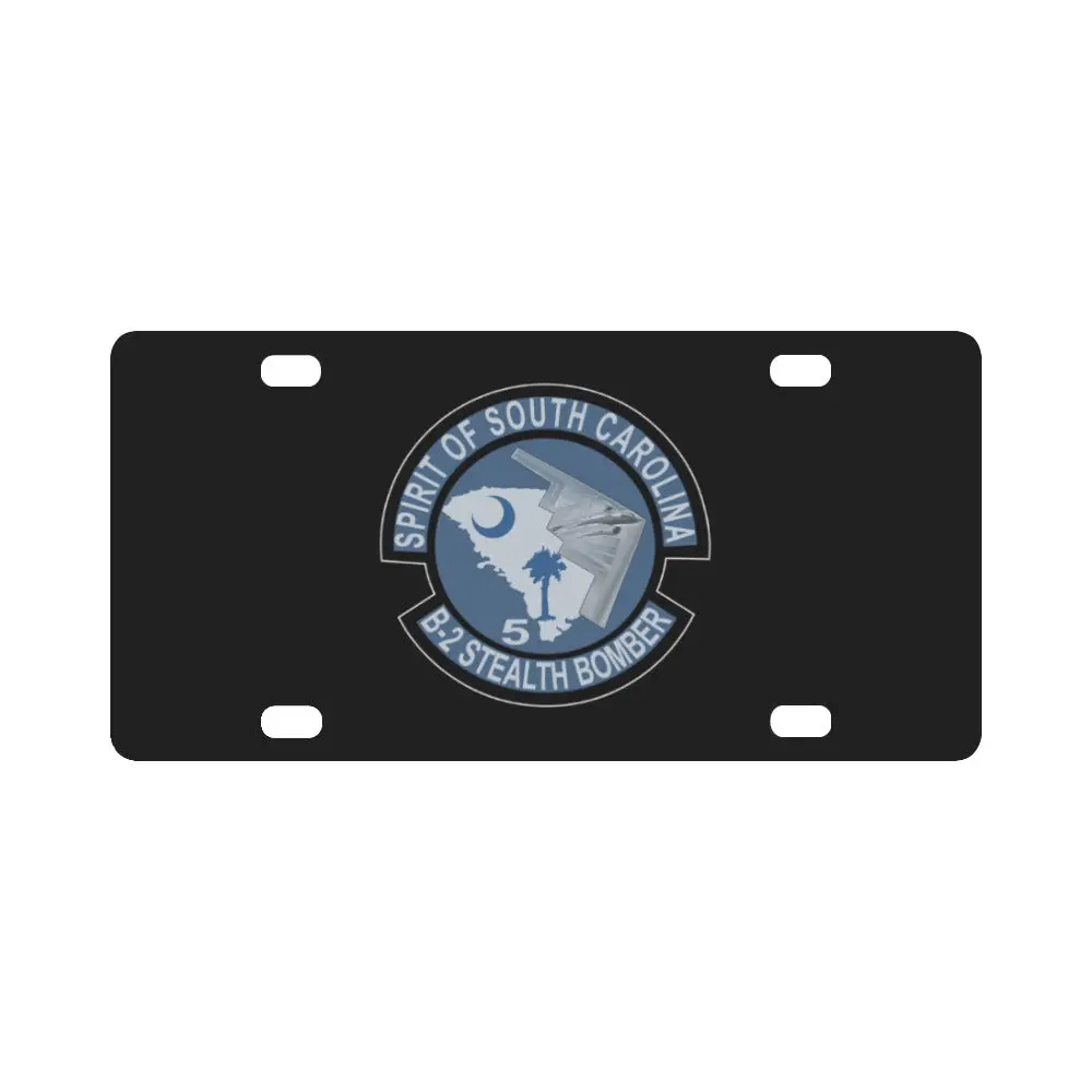 Usaf - B2 - Spirit Of South Carolina Stealth Bomber Wo Txt X 300 Classic License Plate 1