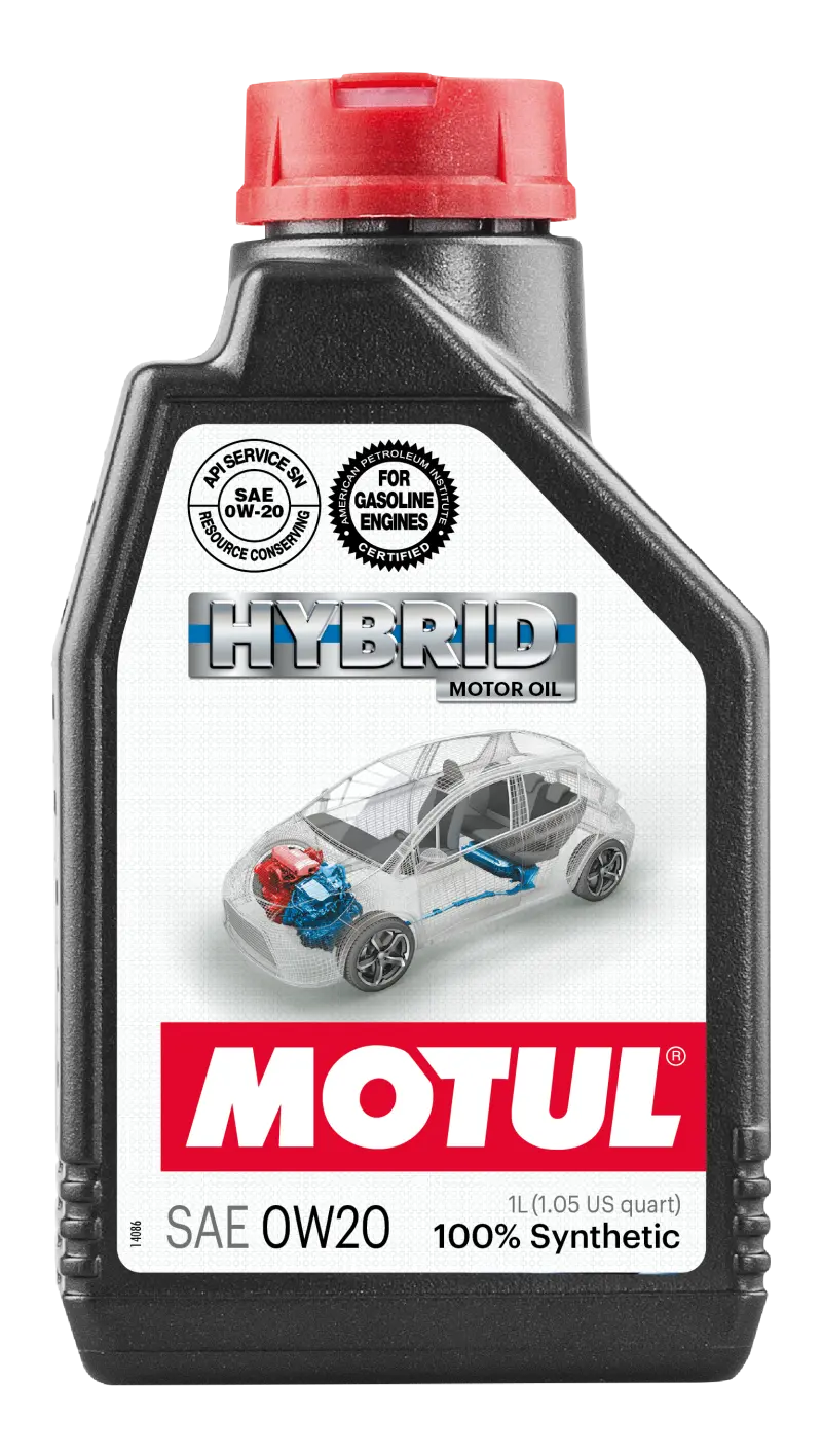 Motul 1L Hybrid Synthetic Motor Oil - 0W20 - Single 1