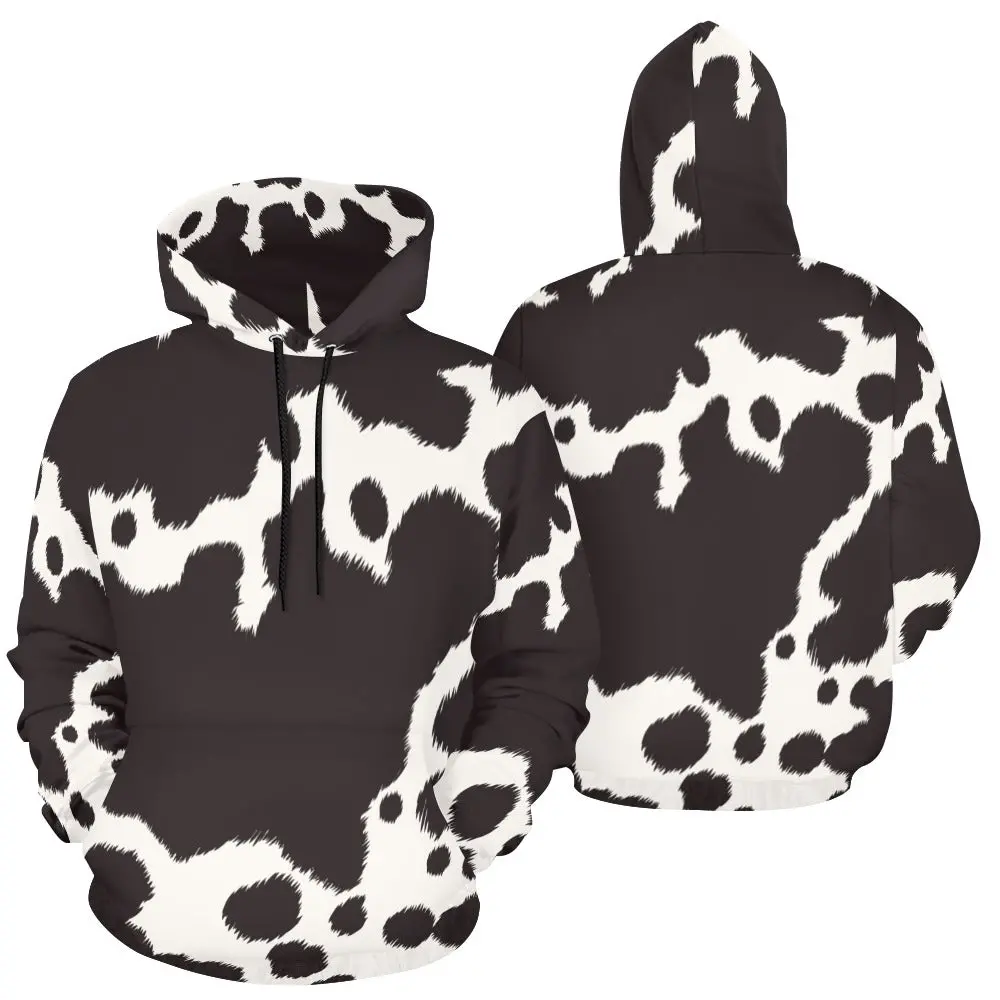 Men's All Over Print Hoodie (Usa Size) (Model H13) - Cattle Skin 1