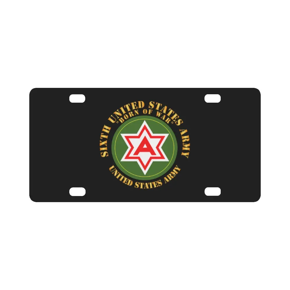 Army - 6Th United States Army - Us Army Classic License Plate 1