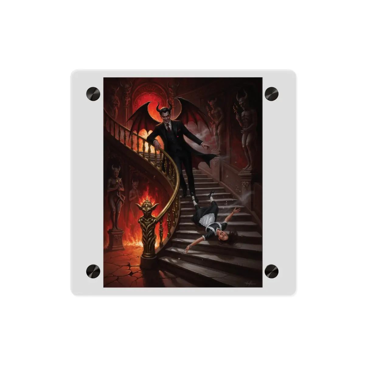 Acrylic Wall Art Panel - Devil And Maid 9