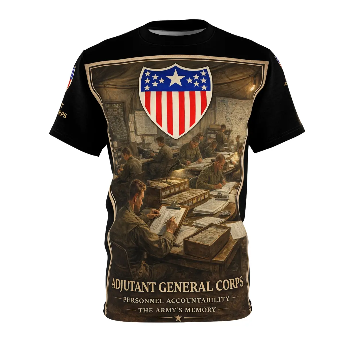Adjutant General Corps Veterans Tribute Tee | All Over Print 1