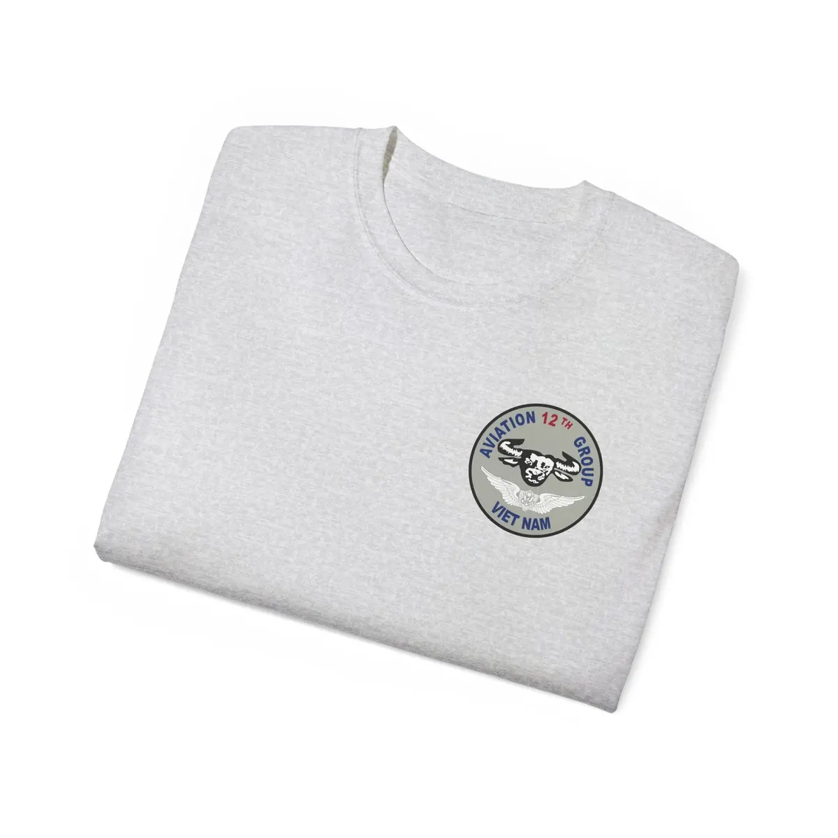 Unisex Ultra Cotton Tee - Vietnam Combat Aviation Vet W Air Crew Badges - 12Th Aviation Group - Vietnam - Ssi - Sgt Howard Meyers - 1968-1969 Svc X 300 22