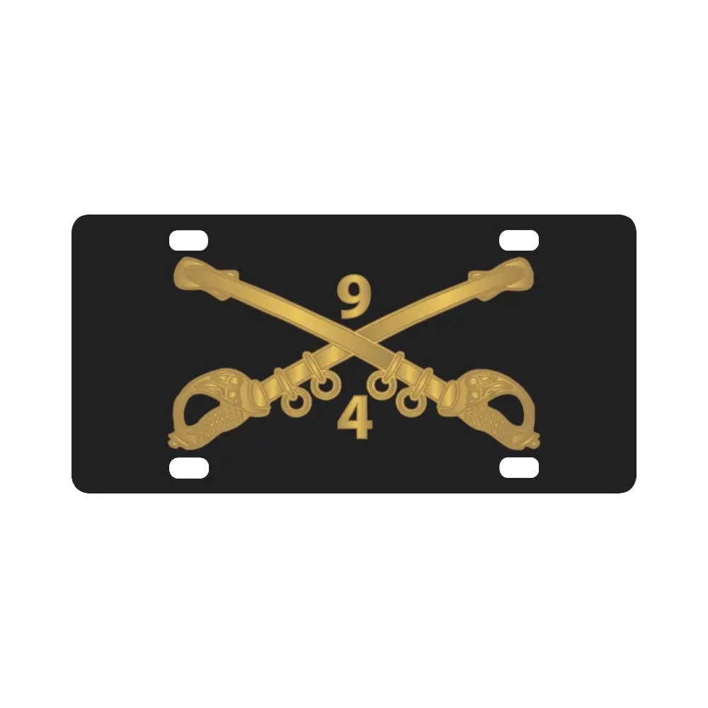 Army - 4Th Squadron, 9Th Cavalry Branch Wo Txt X 300 Classic License Plate 1