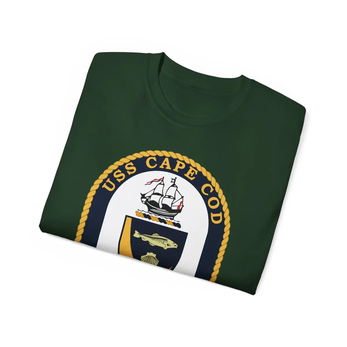 Unisex Ultra Cotton Tee - Navy - Uss Cape Cod (Ad 43) Wo Txt X 300 34