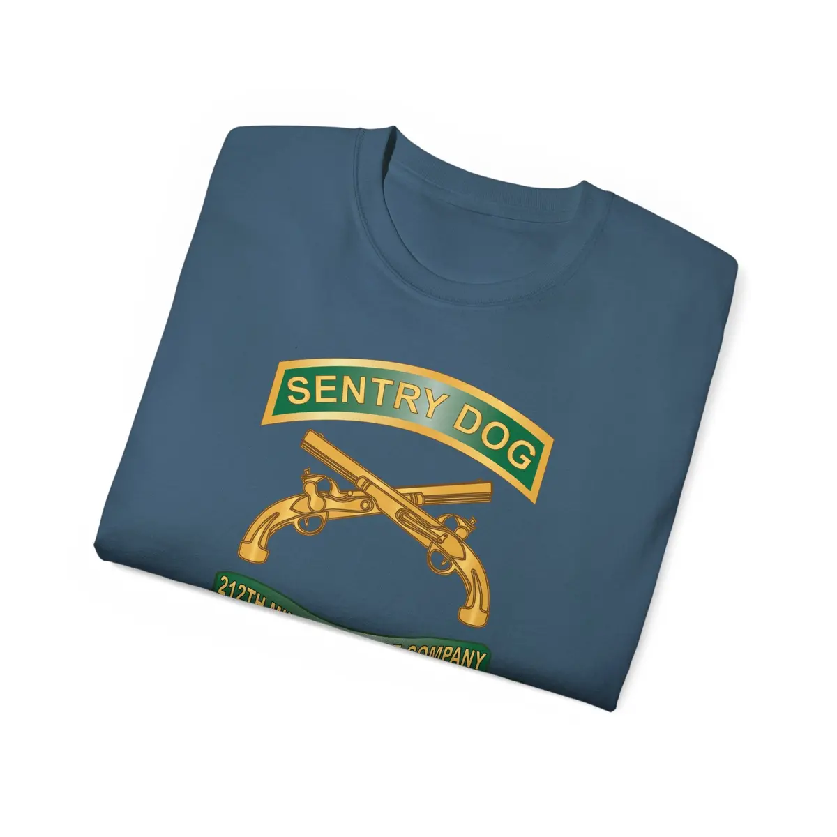 Unisex Ultra Cotton Tee - Army - Sentry Dog - 212Th Military Police Company W Br - Ribbon Vietnam War Veteran W Vn Svc X 300 40