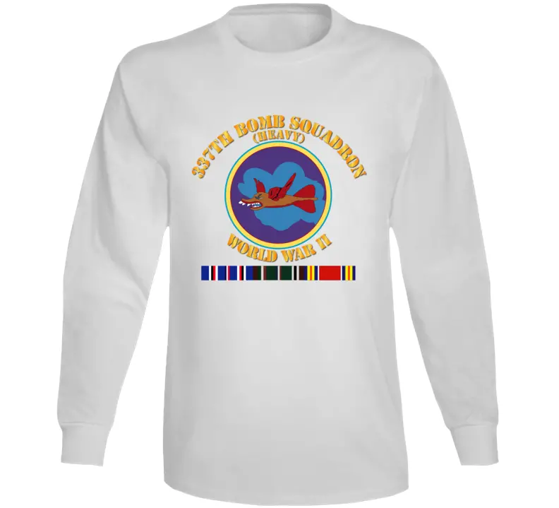 AAC 337th Bomb Squadron WWII Veteran Long Sleeve Shirt