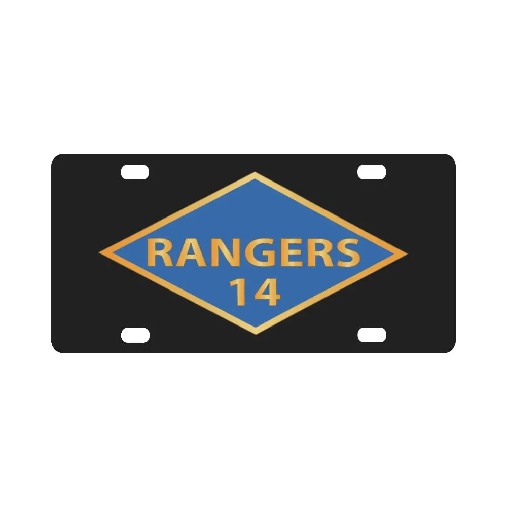 Ssi - 14Th Ranger Battalion - Ranger Diamond - Wwii X 300 Classic License Plate 1