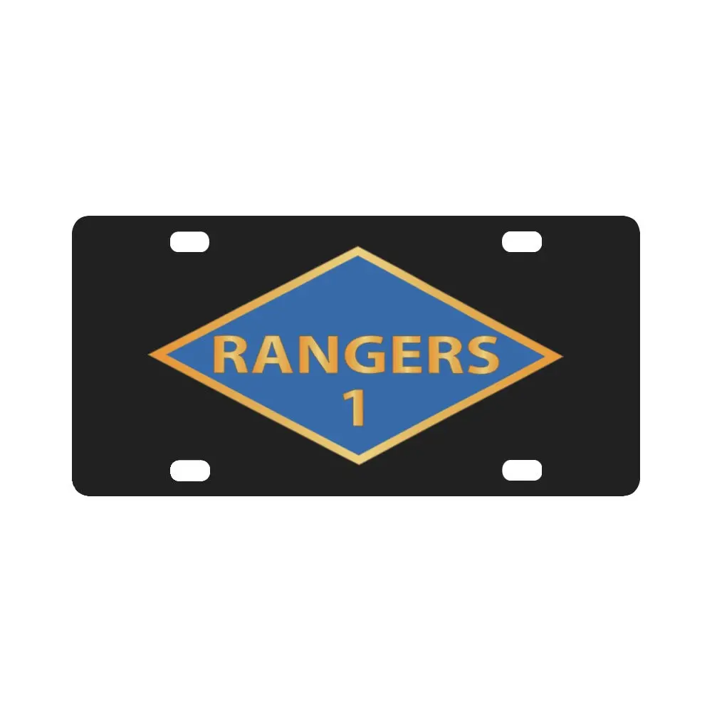 Ssi - 1St Ranger Battalion - Ranger Diamond - Wwii X 300 Classic License Plate 1