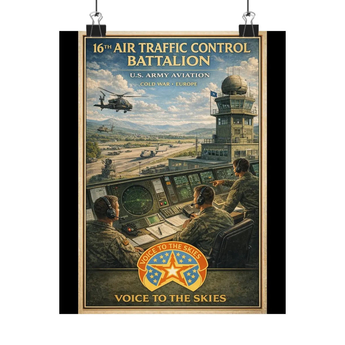 Matte Poster - 16Th Air Traffic Control Battalion - Dui 1