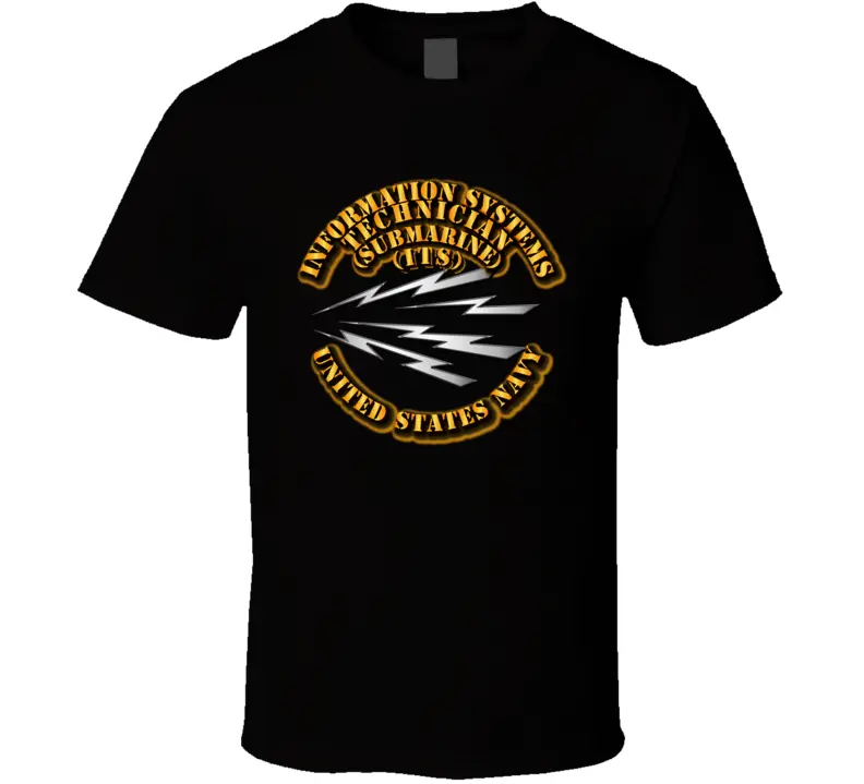 Navy - Rate - Information Systems Technician - Submarine T Shirt 1