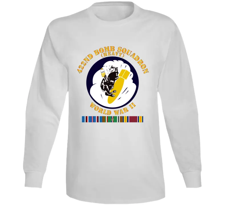 AAC 422nd Bomb Squadron WWII European Theater Veteran Long Sleeve Shirt