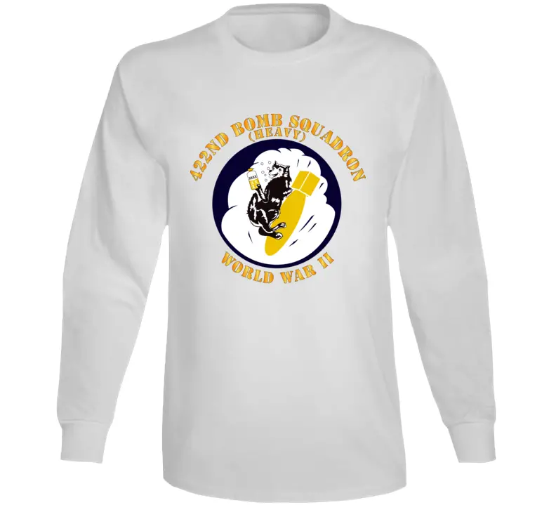 AAC 422nd Bomb Squadron WWII Vintage-Style Long Sleeve Tee