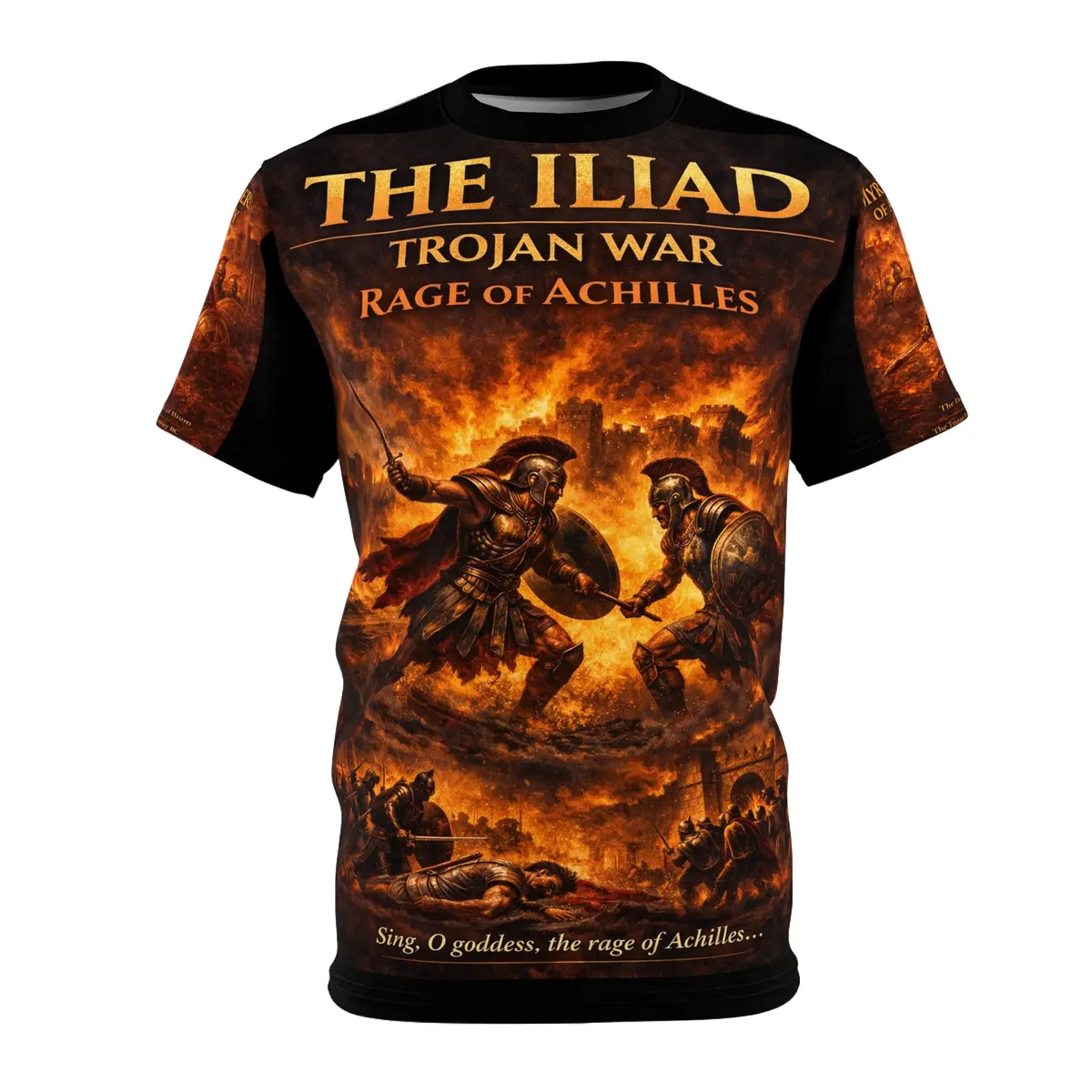 The Iliad - "Rage Of Achilles" Tribute Tee — Trajan War - 1194–1184 Bc 2