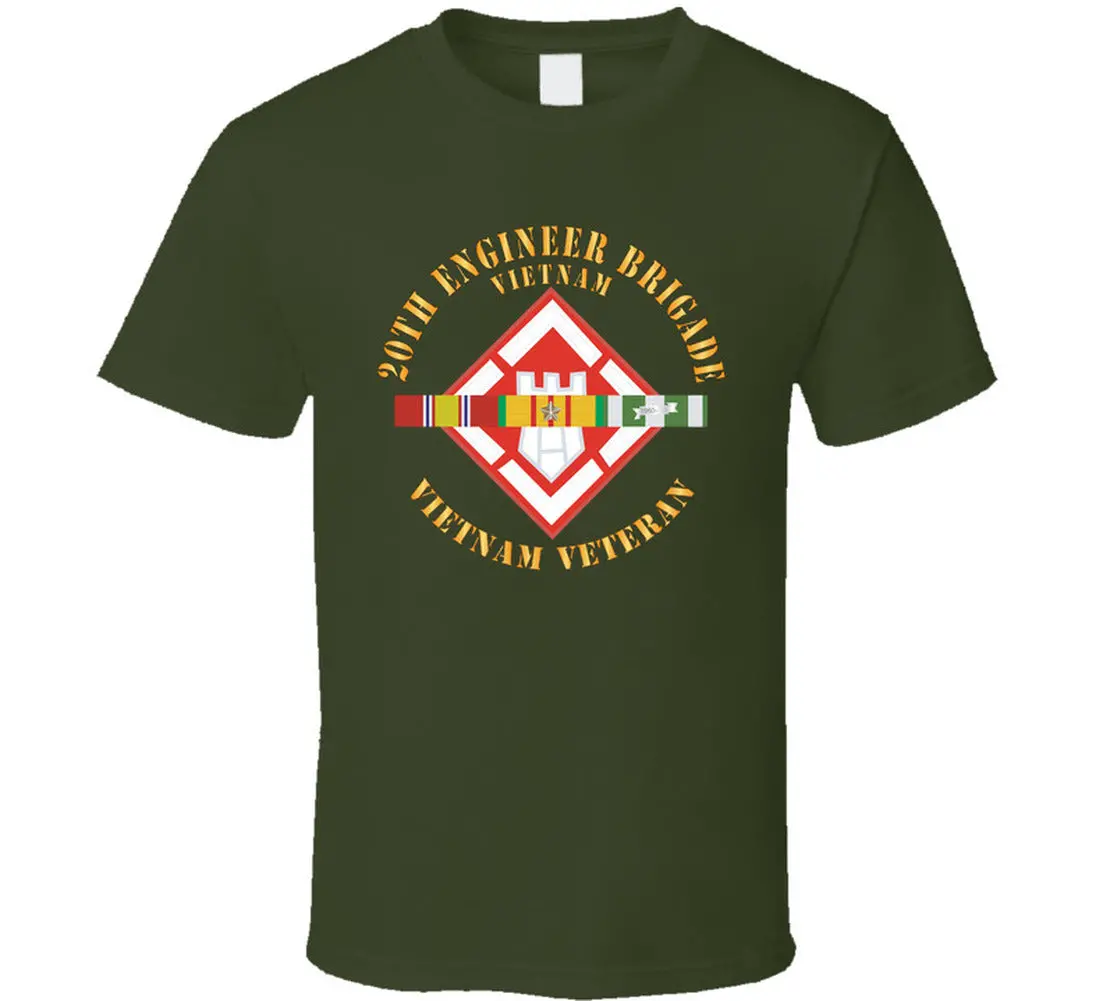 20Th Engineer Brigade With Vietnam Svc Ribbons - T-Shirts - Classic 5