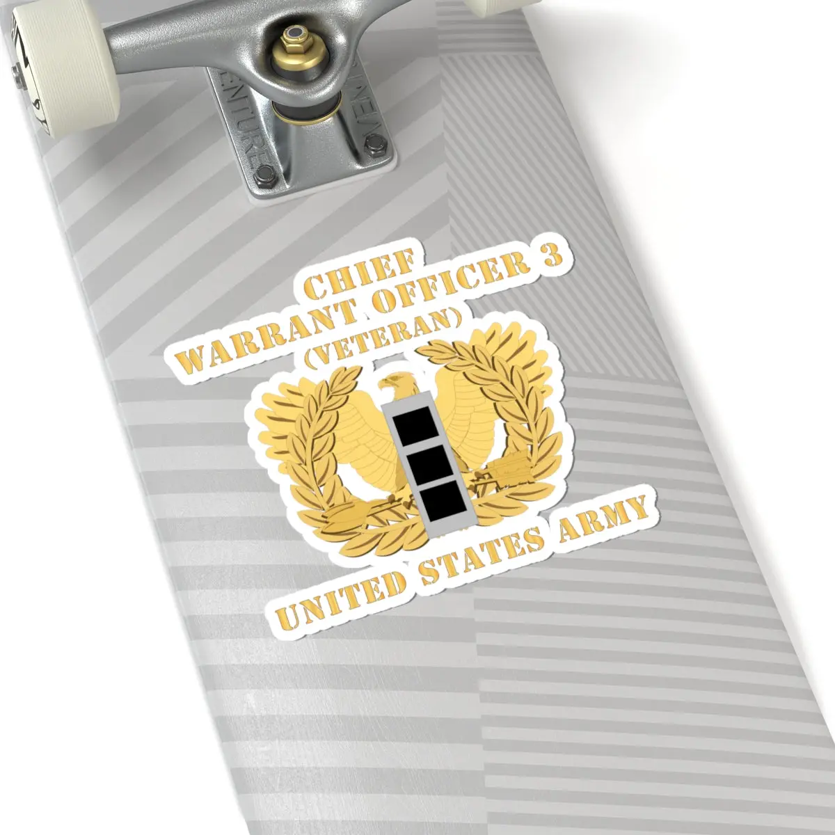 Kiss-Cut Stickers - Army - Chief Warrant Officer - Cw03 - Veteran - Flat - Eagle And Bar X 300 3