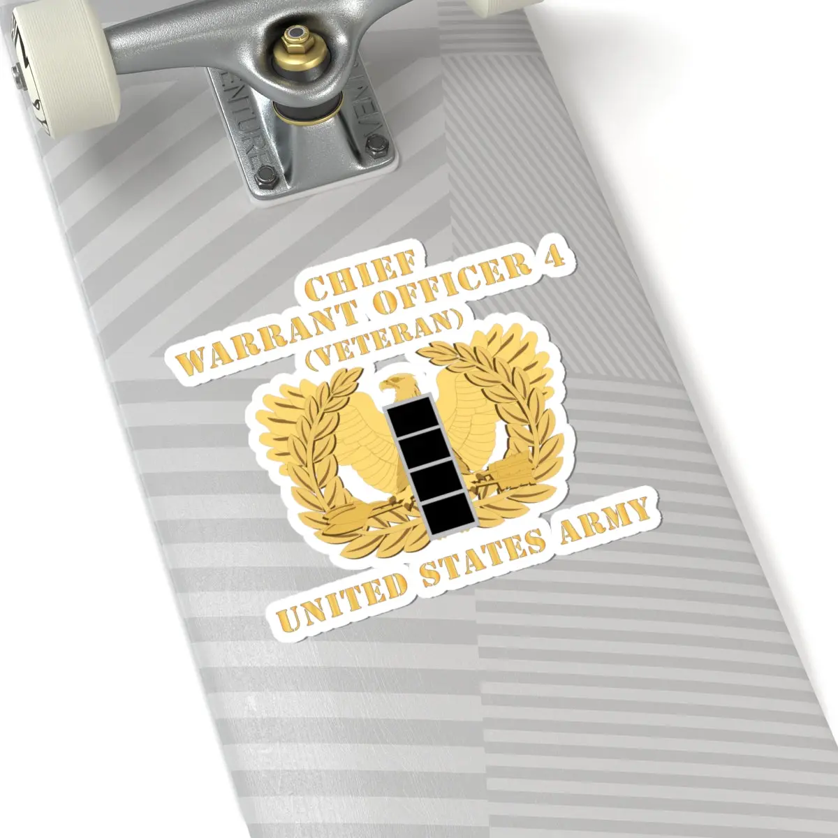 Kiss-Cut Stickers - Army - Chief Warrant Officer - Cw04 - Veteran - Flat - Eagle And Bar X 300 3
