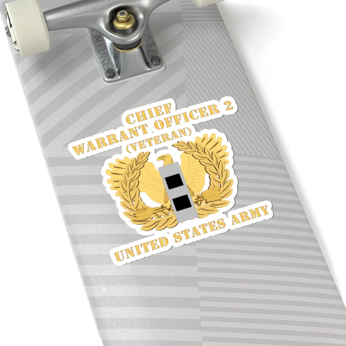 Kiss-Cut Stickers - Army - Chief Warrant Officer - Cw02 - Veteran - Flat - Eagle And Bar X 300 3