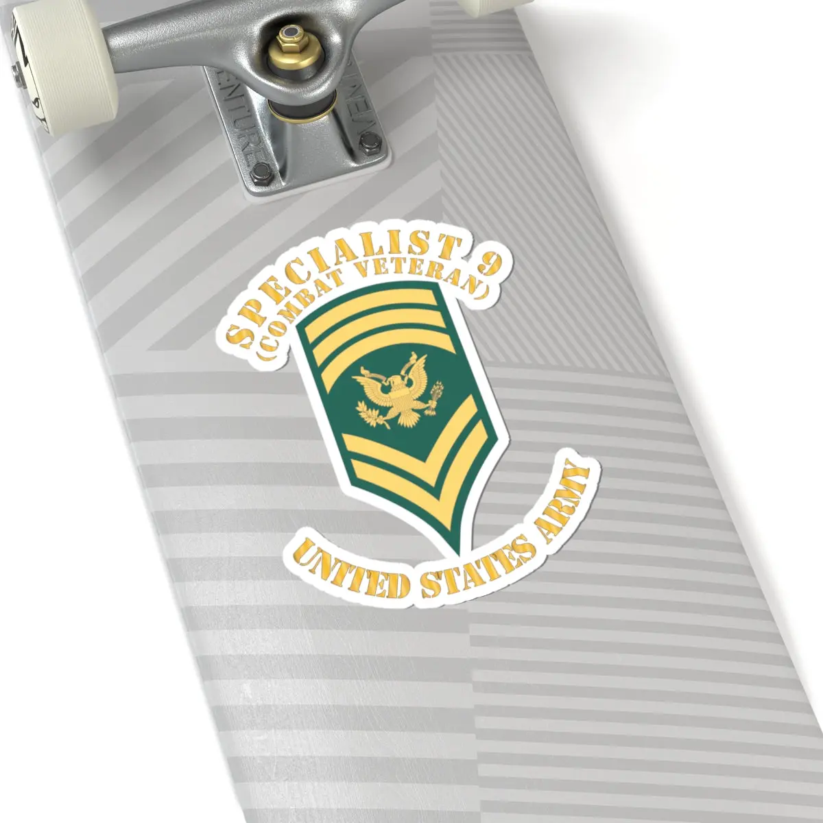 Kiss-Cut Stickers - Army - Enlisted - Spec 9 - Specialist 9 - Std - Retired X 300 2