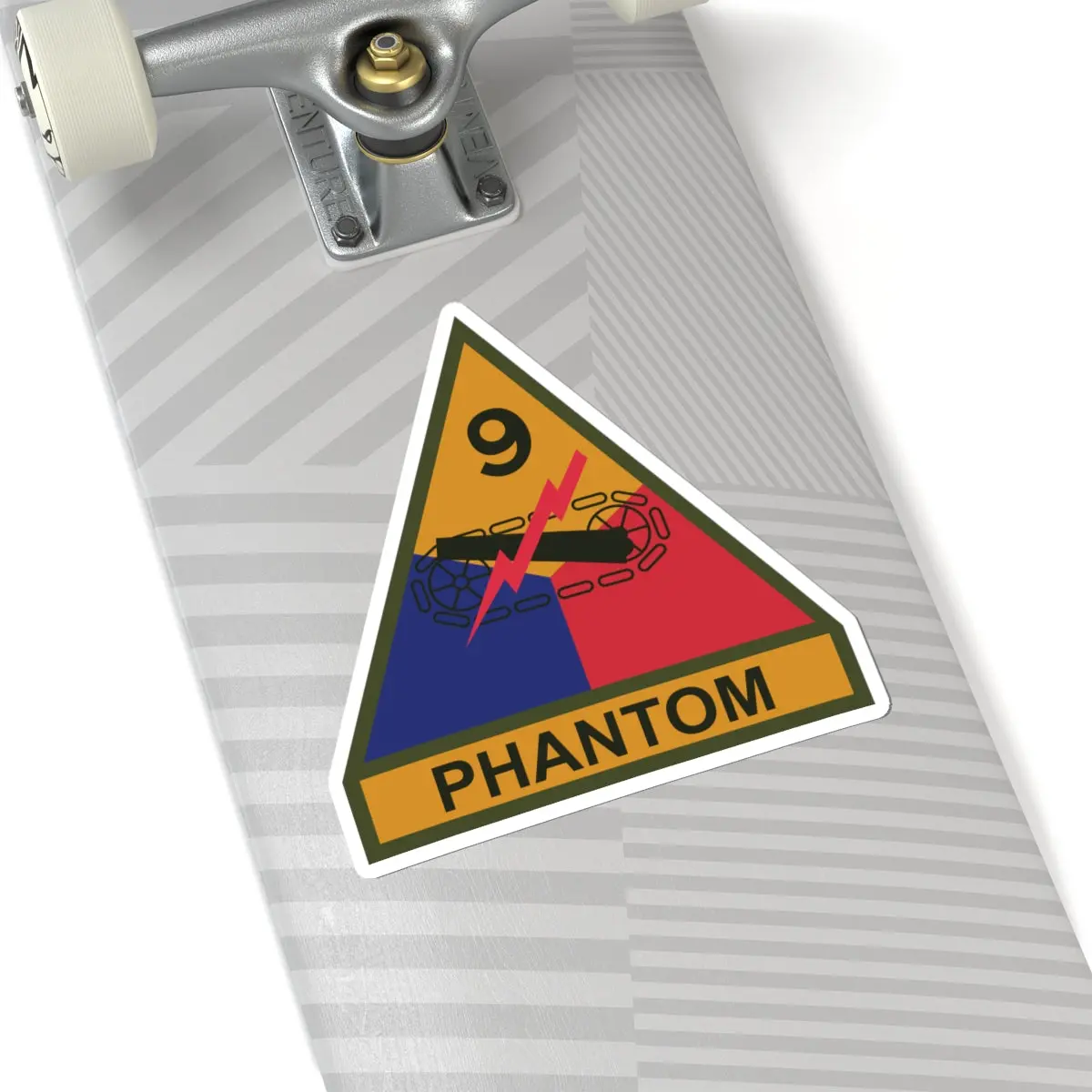 Kiss-Cut Stickers - Ssi - 9Th Armored Division W Name Tape 3