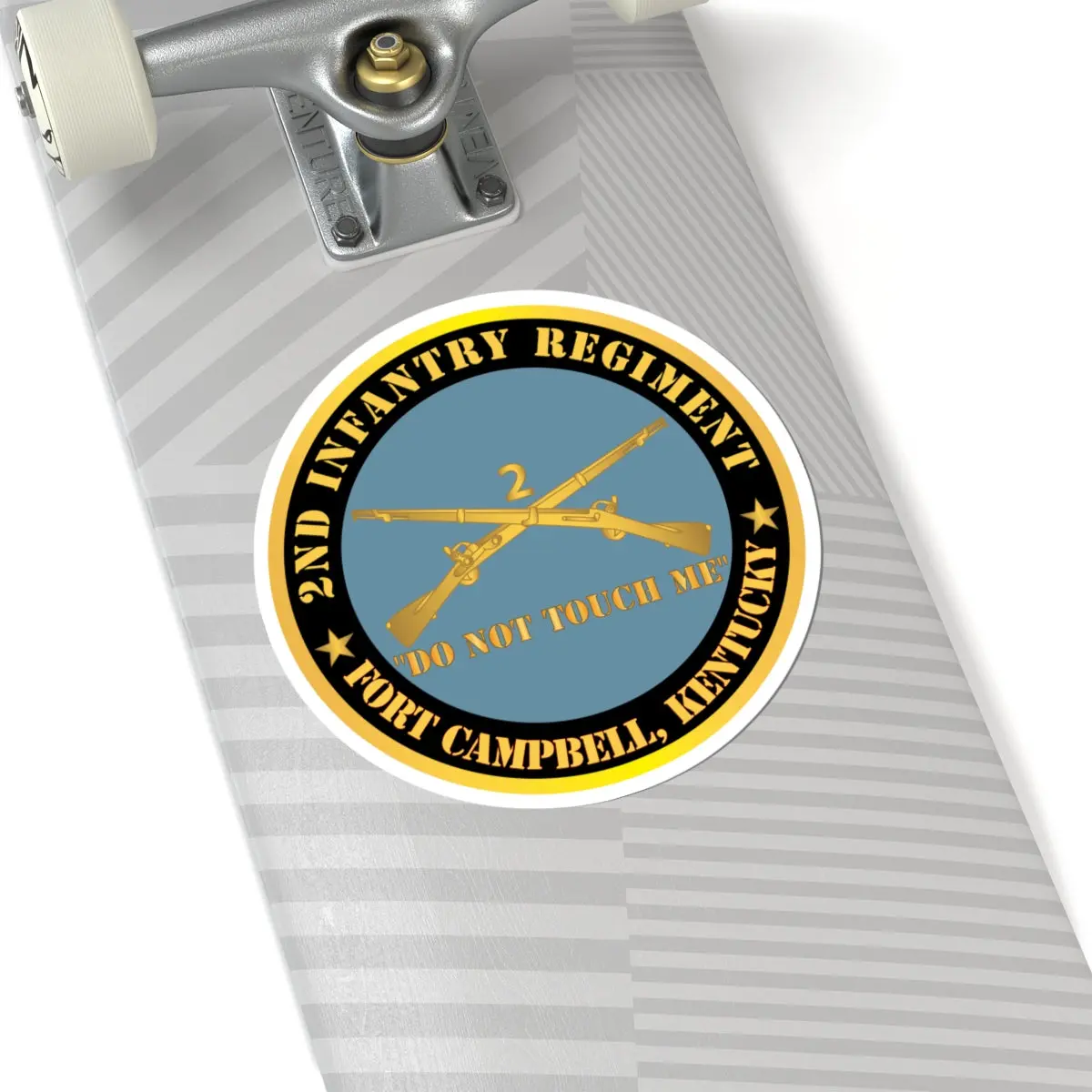 Kiss - Cut Stickers - Army - 2Nd Infantry Regiment Branch - Do Not Touch Me - Fort Campbell, Ky X 300 3