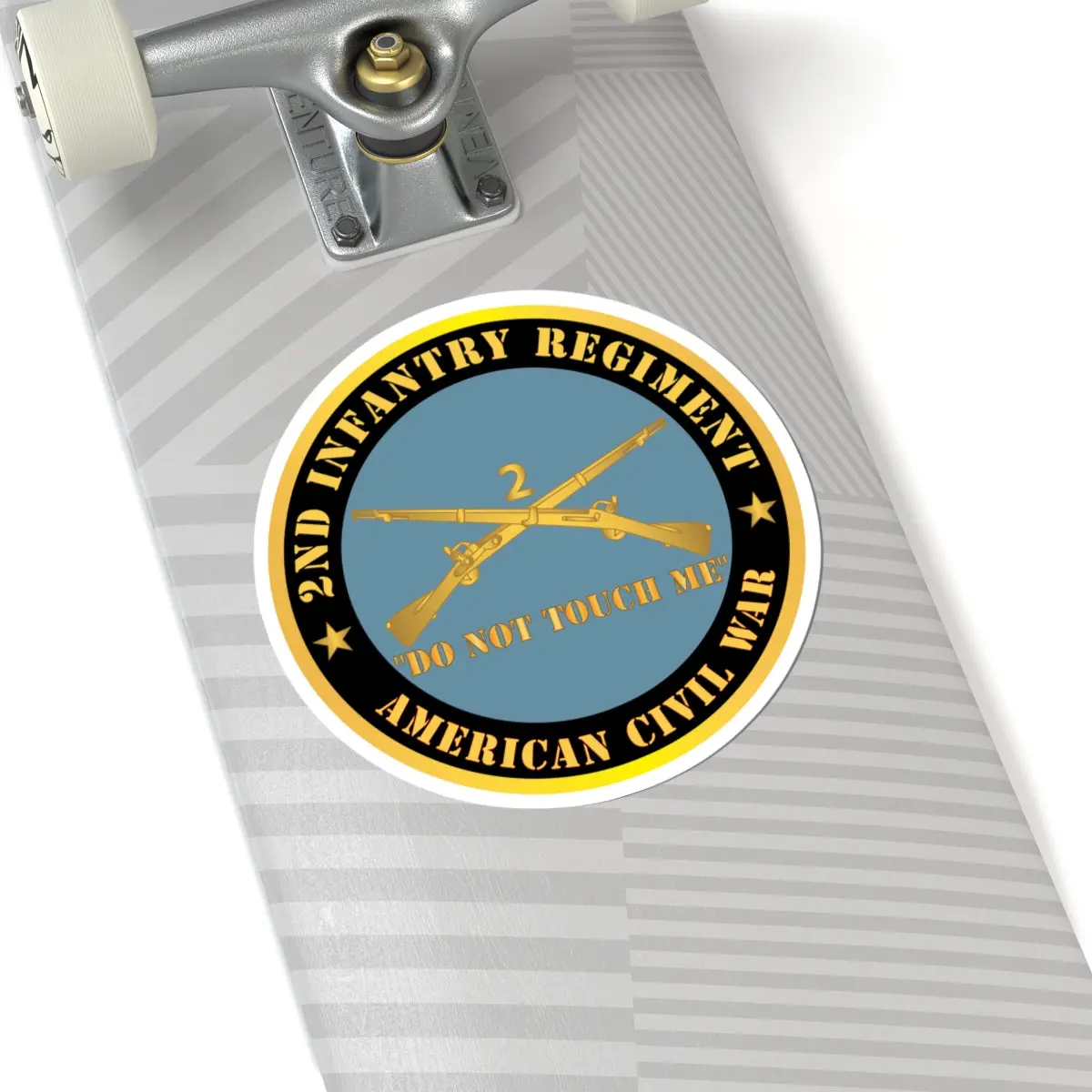 Kiss - Cut Stickers - Army - 2Nd Infantry Regiment Branch - Do Not Touch Me - American Civil War X 300 3