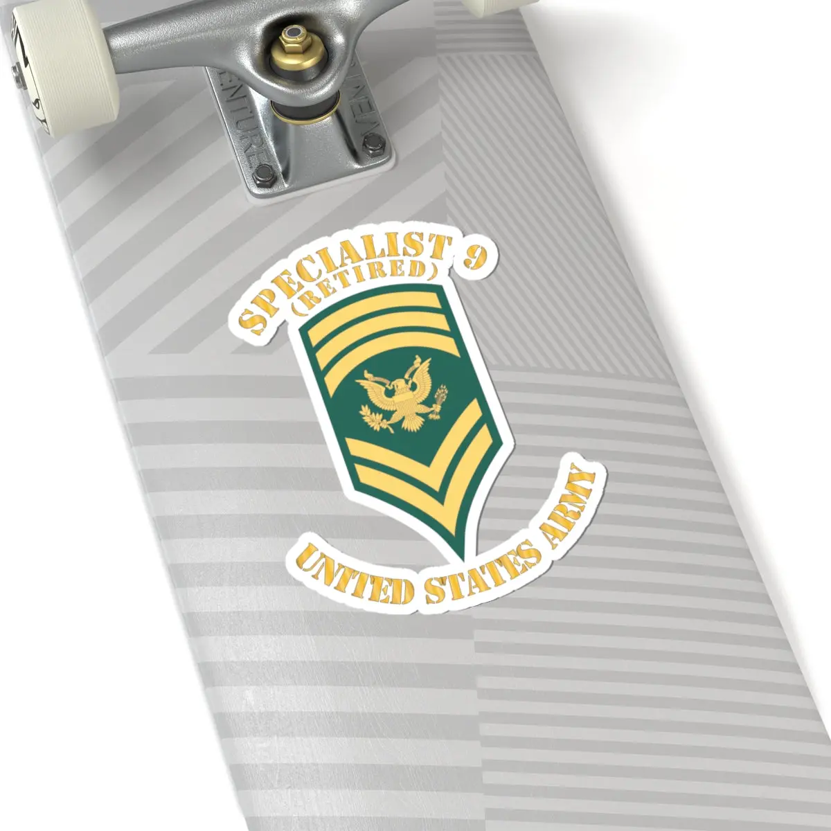 Kiss-Cut Stickers - Army - Enlisted - Spec 9 - Specialist 9 - Std - Veteran X 300 2