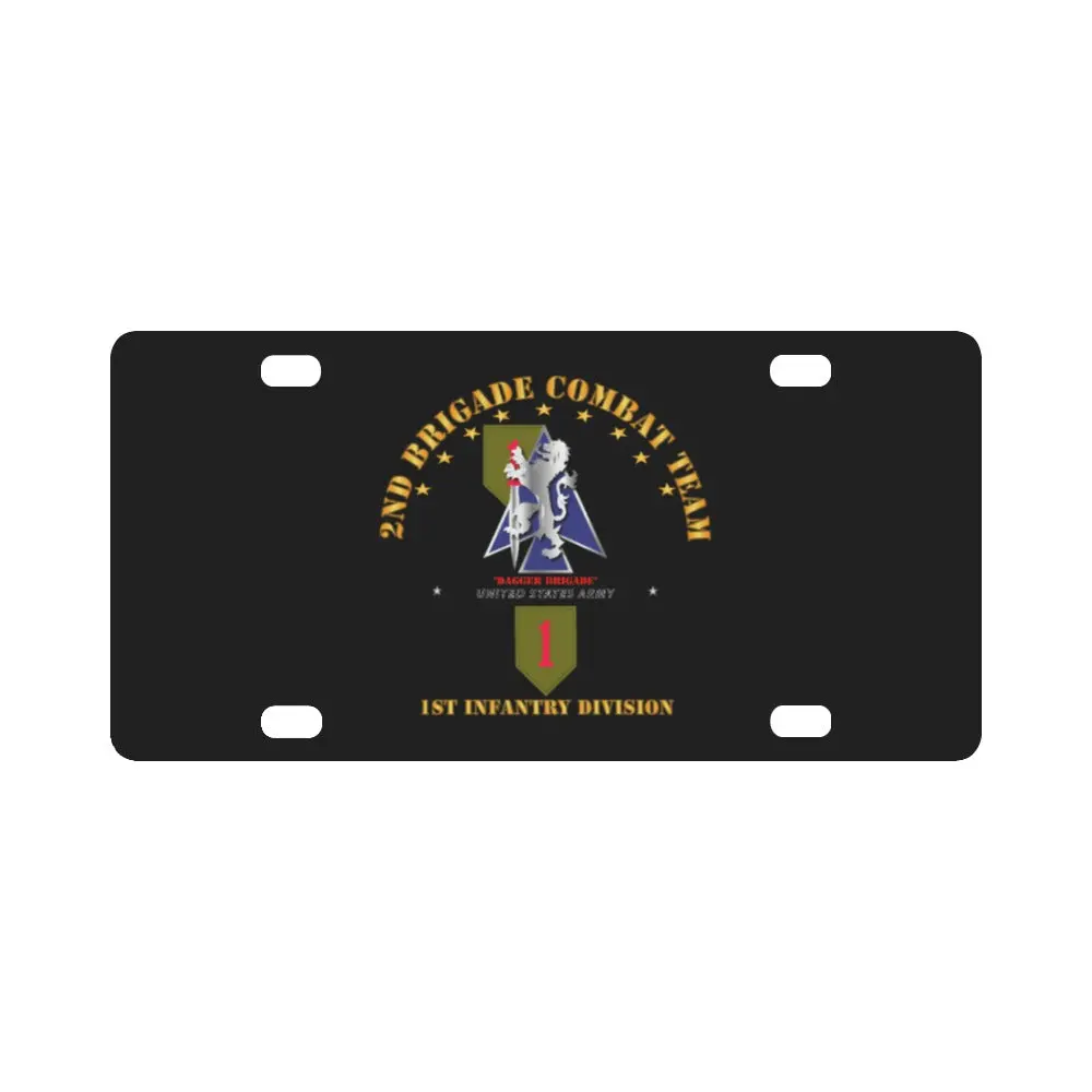 Army - 2Nd Bde Combat Tm - 1St Infantry Div Classic License Plate 1