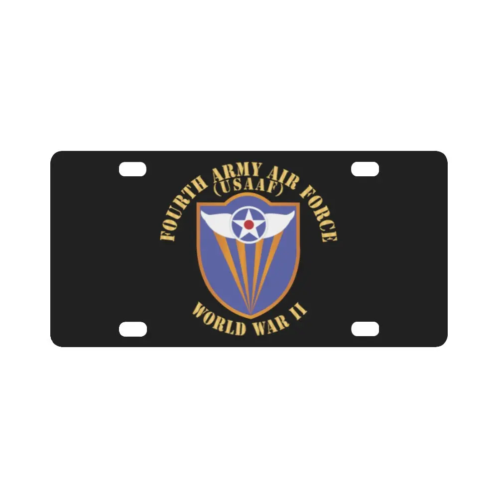 Aac - Ssi - 4Th Air Force - Wwii - Usaaf X 300 Classic License Plate 1