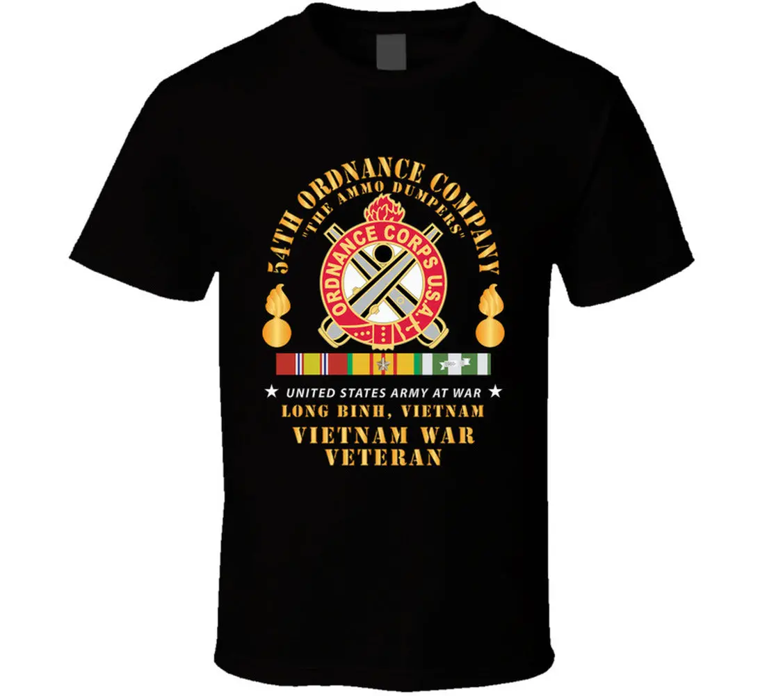 54Th Ordnance Company - Ord Emblem - Ammo Dumpers - Long Binh, Vietnam Vet W Vn Svc - T-Shirts - Classic 1