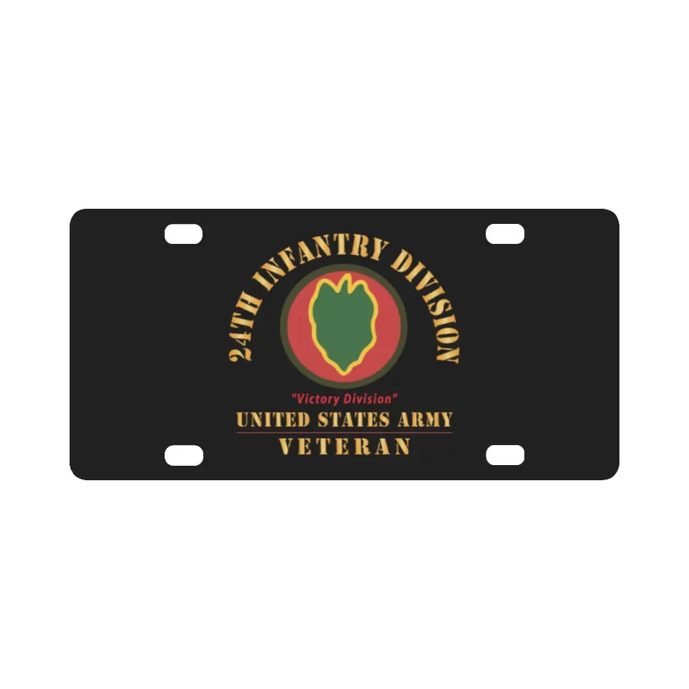 Army - Ssi - 24Th Infantry Division - Victory Division - Us Army Veteran X 300 Classic License Plate 1