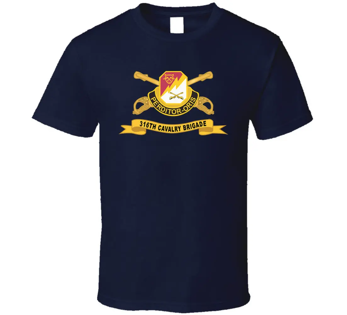 316Th Cavalry Brigade - Dui W Br - Ribbon - T-Shirts - Classic 4