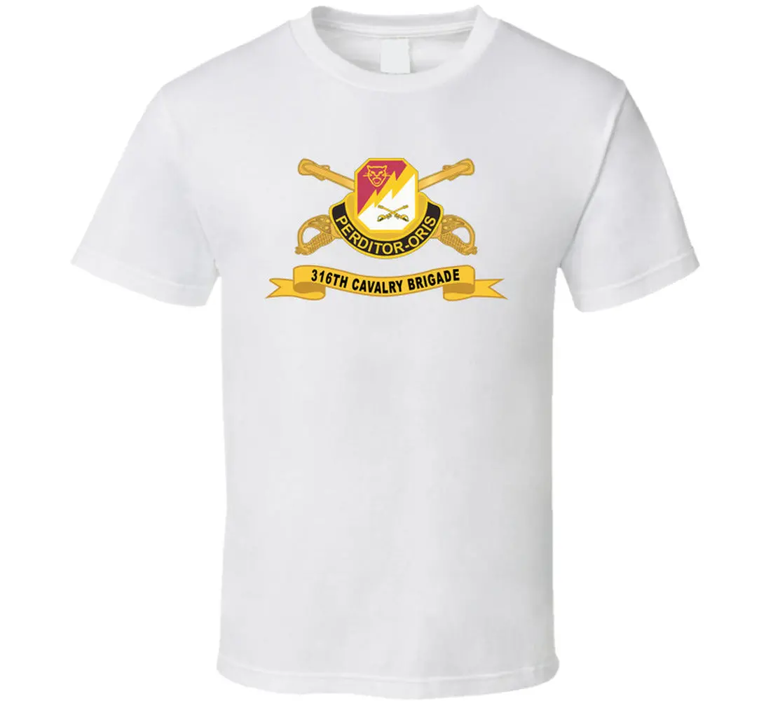 316Th Cavalry Brigade - Dui W Br - Ribbon - T-Shirts - Classic 3