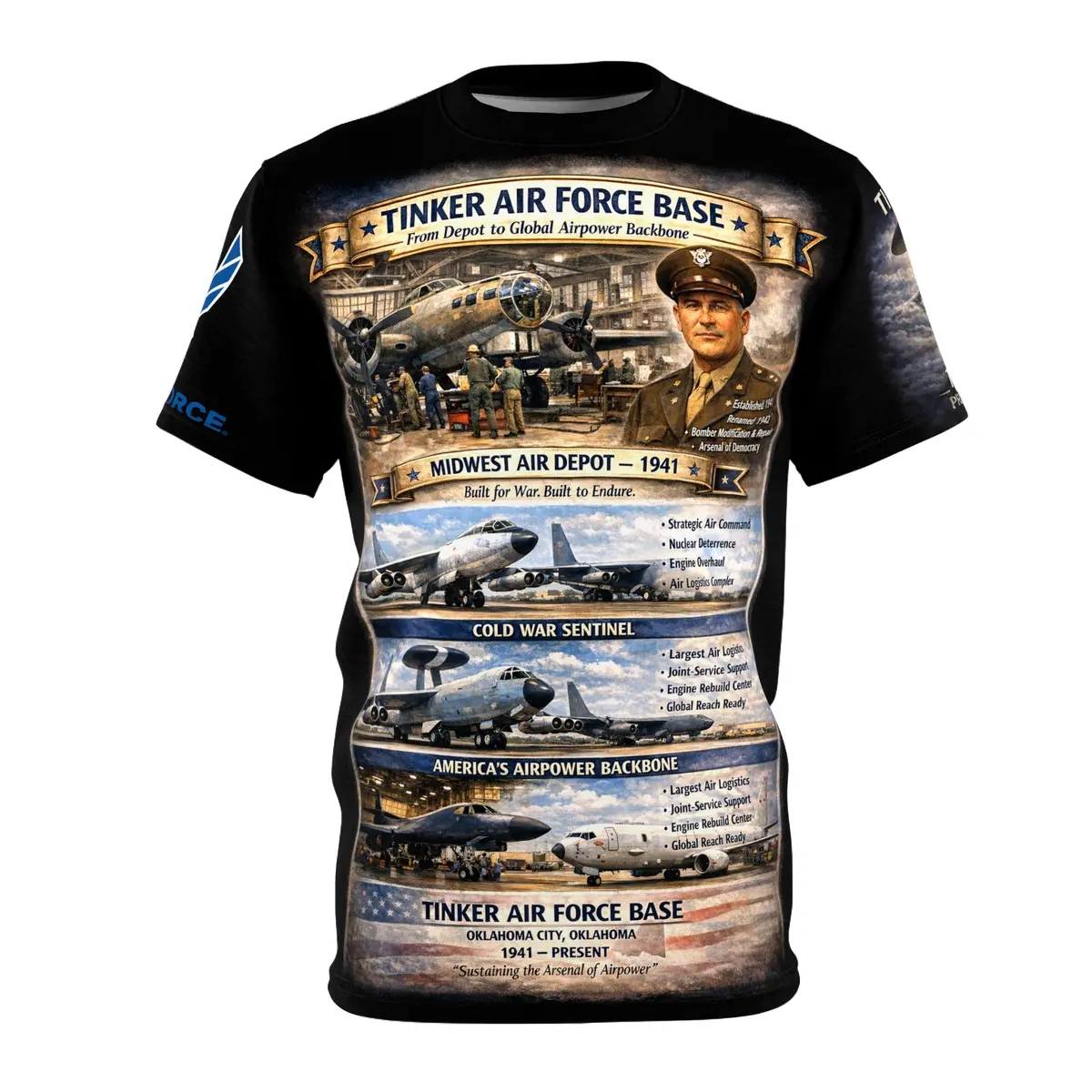Tinker Air Force Base Tribute Tee — 1941 To Present 1
