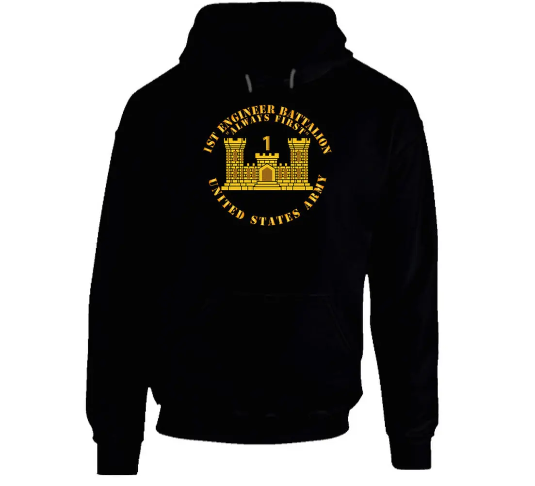 Show your pride with this US Army 1st Engineer Battalion t-shirt featuring the iconic 'Always First' motto and Engineer Branch insignia. - Image 10