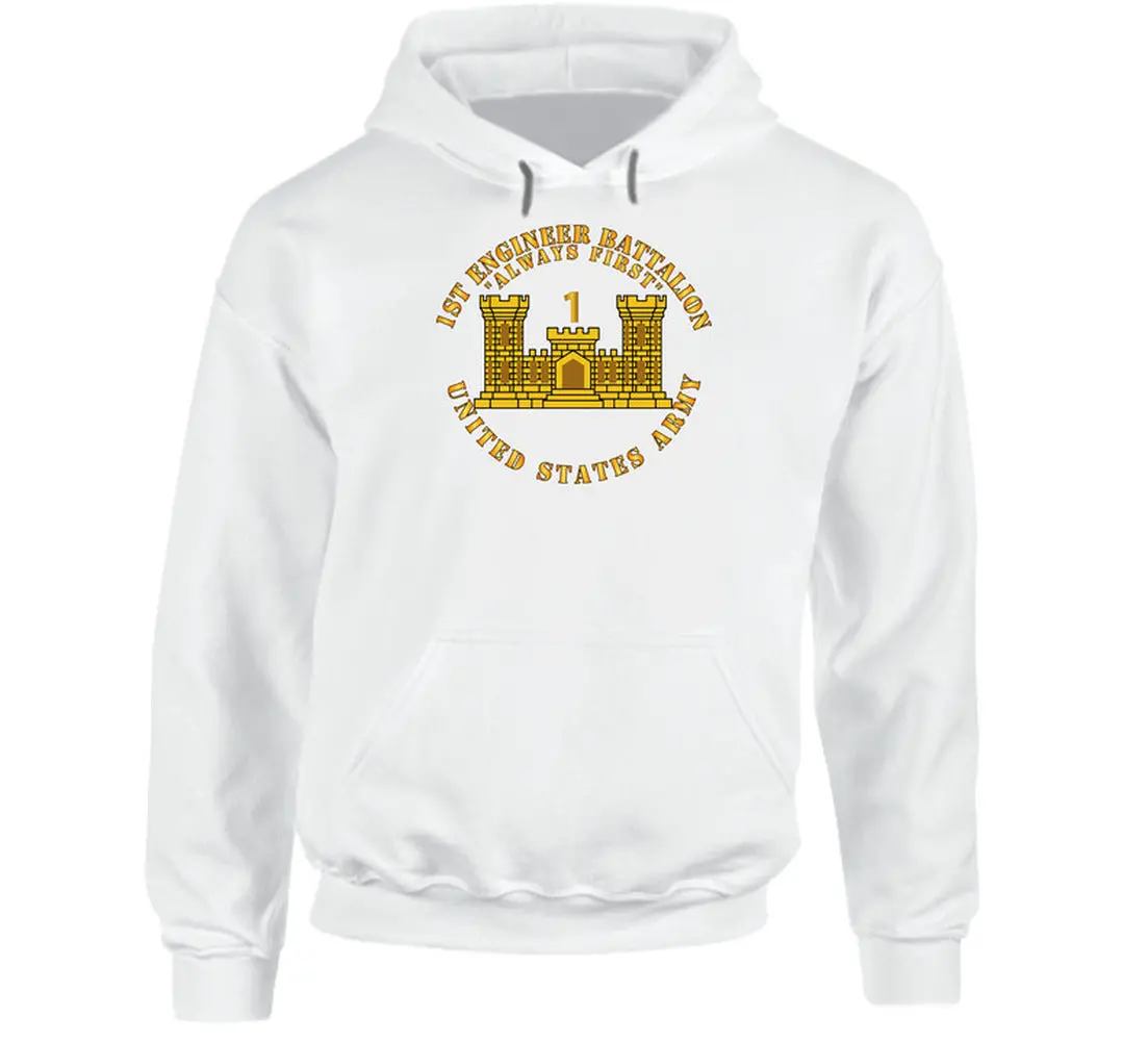 Show your pride with this US Army 1st Engineer Battalion t-shirt featuring the iconic 'Always First' motto and Engineer Branch insignia. - Image 12