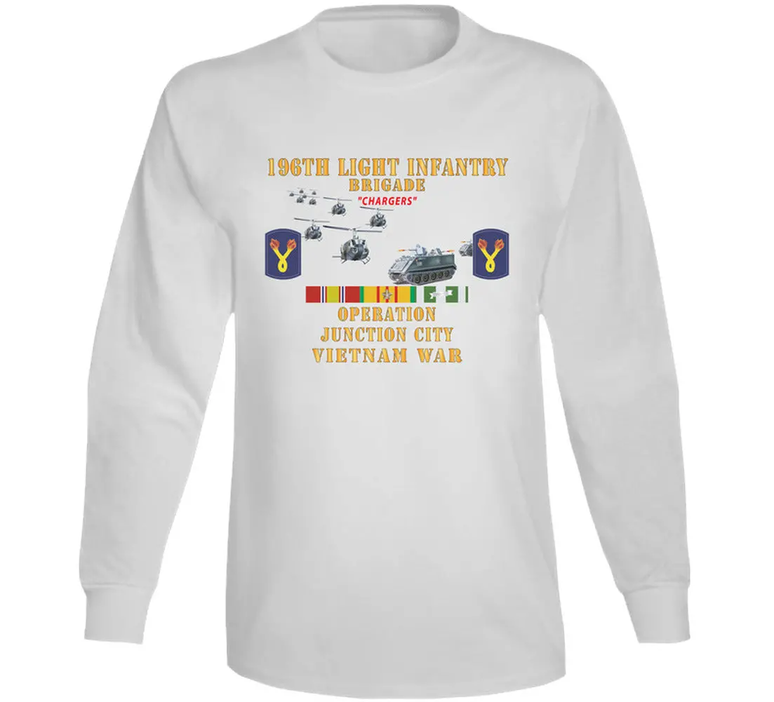 Army - 196Th Light Infantry Brigade - Operation Junction City, Air Asssault, Apcs - Ssi - Vn Svc - Long Sleeve 3
