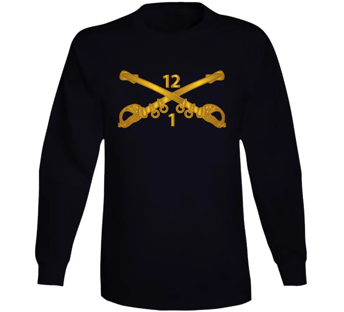 Army - 1St Battalion - 12Th Cavalry Branch Wo Txt - Long Sleeve 1