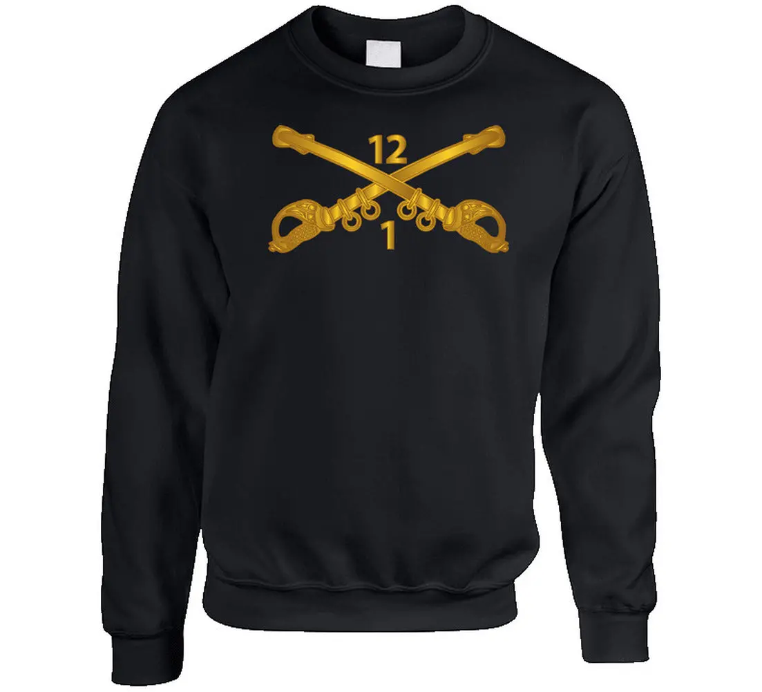 Army - 1St Battalion - 12Th Cavalry Branch Wo Txt - Sweatshirt 1