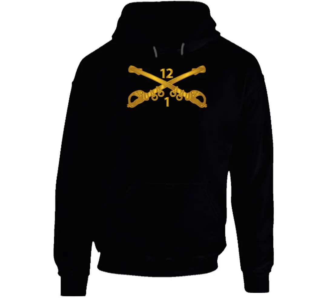 Army - 1St Battalion - 12Th Cavalry Branch Wo Txt - Hoodie 1